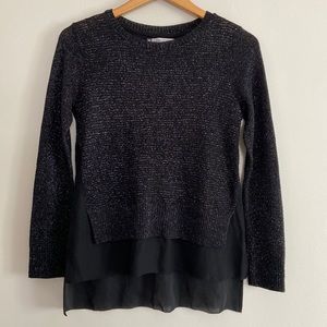 Jennifer Lopez Metallic Sweater Women Size S